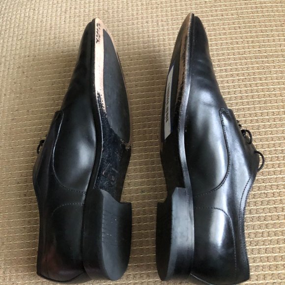 Hugo Boss Recco Black 5-Eye Leather Oxfords main image 4